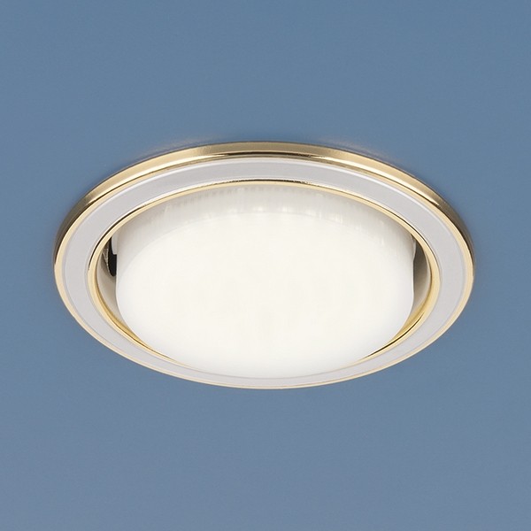Точечный светильник 1036 GX53 WH/GD белый/золото Elektrostandard