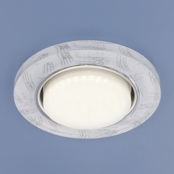 Точечный светильник 1062 GX53 WH/SL белый/серебро Elektrostandard