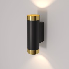 Настенный светильник Poli MRL 1016 черный/золото