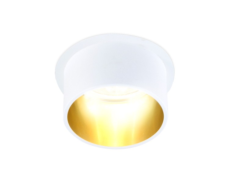 Встраиваемый точечный светильник TN201 WH/GD белый/золото