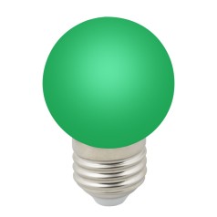 Лампочка светодиодная  LED-G45-1W/GREEN/E27/FR/С