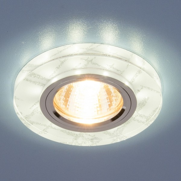 Точечный светильник 8371 MR16 WH/SL белый/серебро Elektrostandard