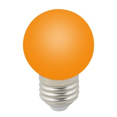 Лампочка светодиодная  LED-G45-1W/ORANGE/E27/FR/С