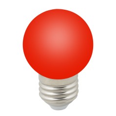 Лампочка светодиодная  LED-G45-1W/RED/E27/FR/С